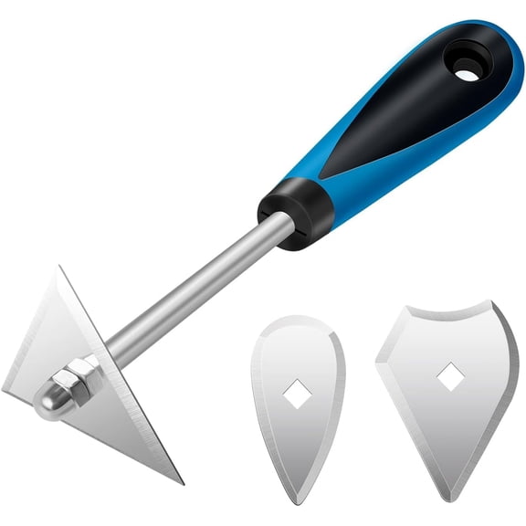 8-Inch Paint Shave Hook Scraper, Stainless Steel Paint Shaver with Replacement Blades (Triangle + Combination + Heart), Painting Scrapers & Paint Remover Tool for Home Improvement