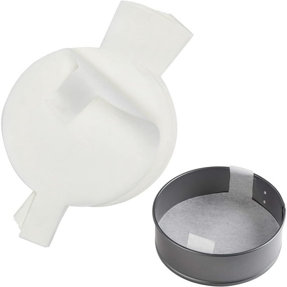 8-Inch Parchment Paper Rounds with Lift Tabs, 100 Sheets Nonstick Cake Pan Baking Liners