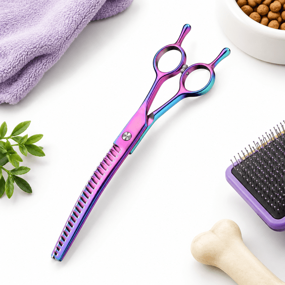 8 Inch Pet Chunker Shears, 23 Tooth Blender Thinner Shears for Dogs