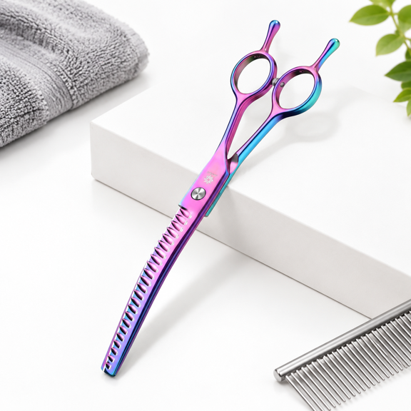 8 Inch Pet Chunker Shears for Dogs, Stainless Steel Blender Thinner