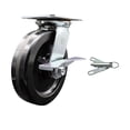thumbnail image 1 of 8 Inch Phenolic Caster with Roller Bearing and Brake/Swivel Lock Service Caster, 1 of 2