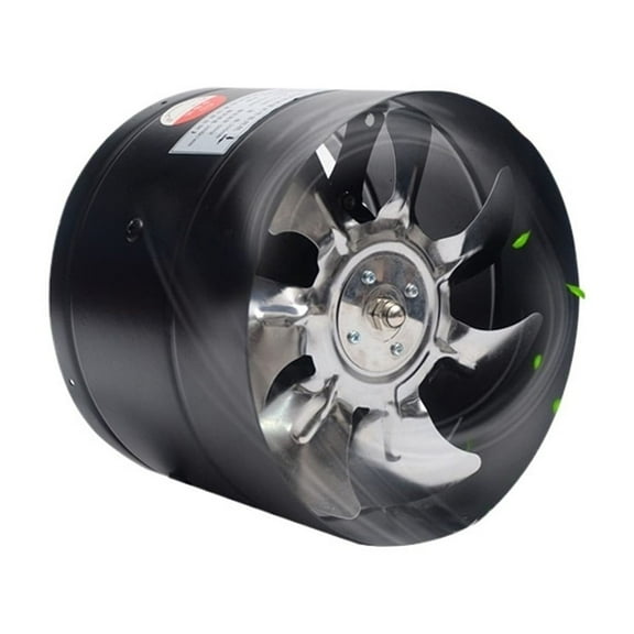 8 Inch Pipe Exhaust Fan 8" Duct Ceiling Air Ventilation Blower Inline Booster 200mm Window Exhauster Toilet Kitchen Exhaustfan ,Energy-Efficient
