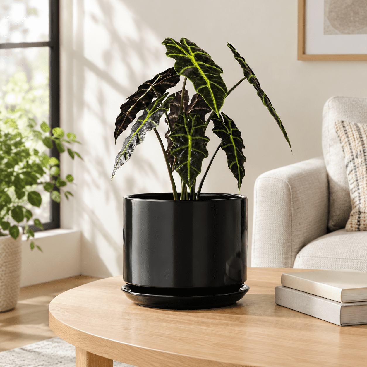 8 Inch Plant Pot Ceramic Pots For Black - Walmart.com