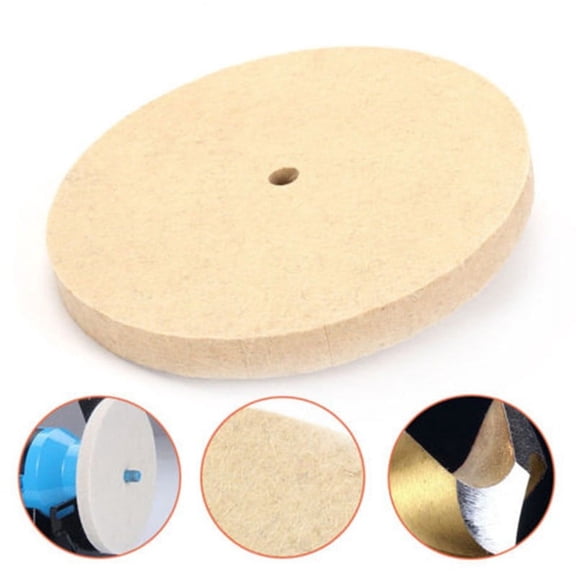 8 Inch Polishing Buffing Grinding Wheel Wool Felt Polisher Disc 25mm
