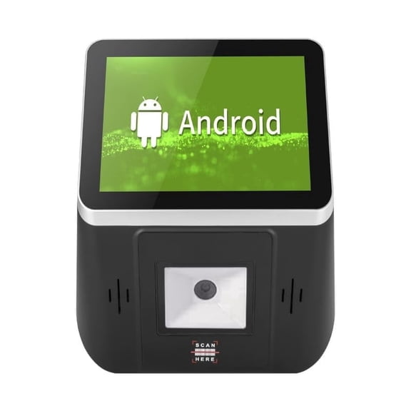 8 Inch Portable POS Terminal, Wall Mounted Desktop Price Checker, Android Cash Register, Wi-Fi and QR Barcode Scanner.