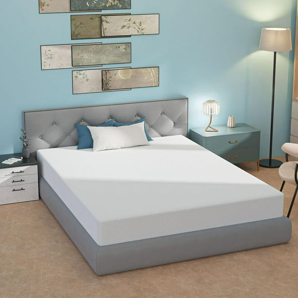 8 Inch Queen Mattress Memory Foam Mattress Gel Mattress Bed-in-a-Box CertiPUR-US Certified for Cooler Sleep Pressure Relief Breathable Comfortable Bed Mattress, 79”x59”x8”