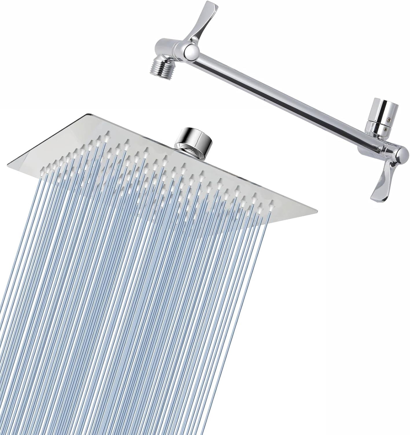 Rainfall Shower Head 8 Inch Large Top Spray Showerhead 304 Stainless - View #11