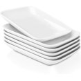 thumbnail image 1 of Appetizer Plates Rectangular White Set of 6 8 Inch, 1 of 6