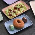 thumbnail image 1 of 8 Inch Rectangular Salad Plate/Appetizer Plate, Stackable Dessert Tray, Small Serving Plates for Salad, Appetizer and More, 1 of 7