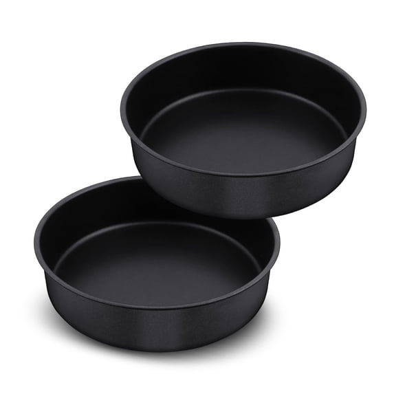 Vesteel 8 Inch Round Cake Pan Set of 2 Stainless Steel Nonstick Durable ...