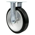 thumbnail image 1 of 8 Inch Rubber on Aluminum Wheel Rigid Caster with Roller Bearing Service Caster, 1 of 2