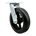 thumbnail image 1 of 8 Inch Rubber on Steel Wheel Swivel Caster with Roller Bearing Service Caster, 1 of 2