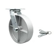 thumbnail image 1 of 8 Inch Semi Steel Swivel Caster with Roller Bearing and Swivel Lock SCC, 1 of 2
