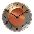 thumbnail image 1 of 8 Inch Silent Non Ticking Wall Clock Battery Operated Quartz Movement, Decorative Easy To Read Wall Clock For Home Office Living Room, Classic Round Wall Mounted Clock For Home Interior Decoration, 1 of 8
