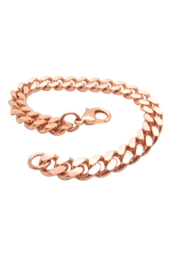 8 Inch Solid Copper Anklet, 5/16 of an inch wide, CA644G - Made in the USA.