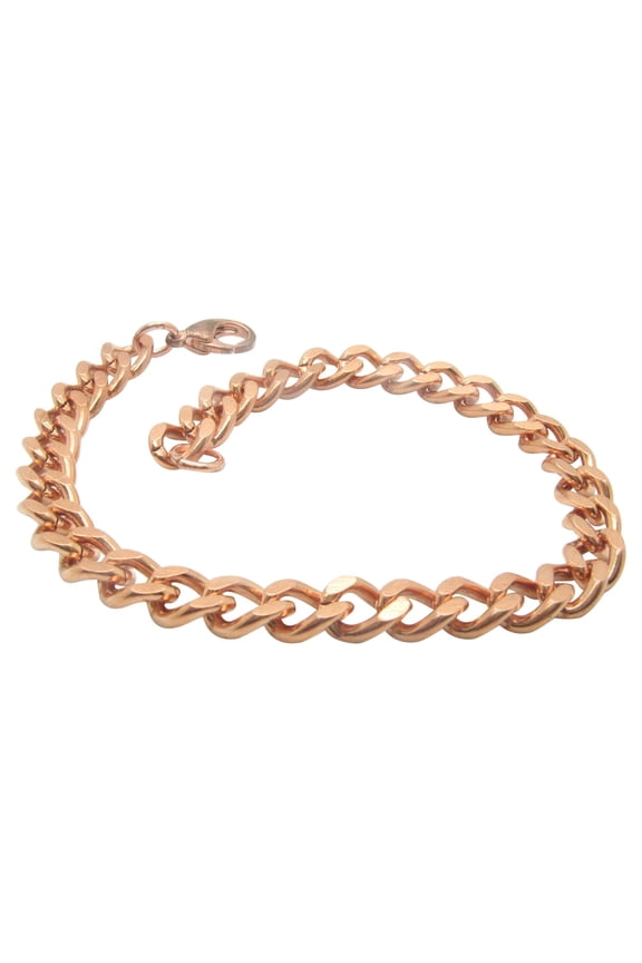 8 Inch Solid Copper Bracelet, 1/4 of an inch wide, CB641G - Made in the USA.