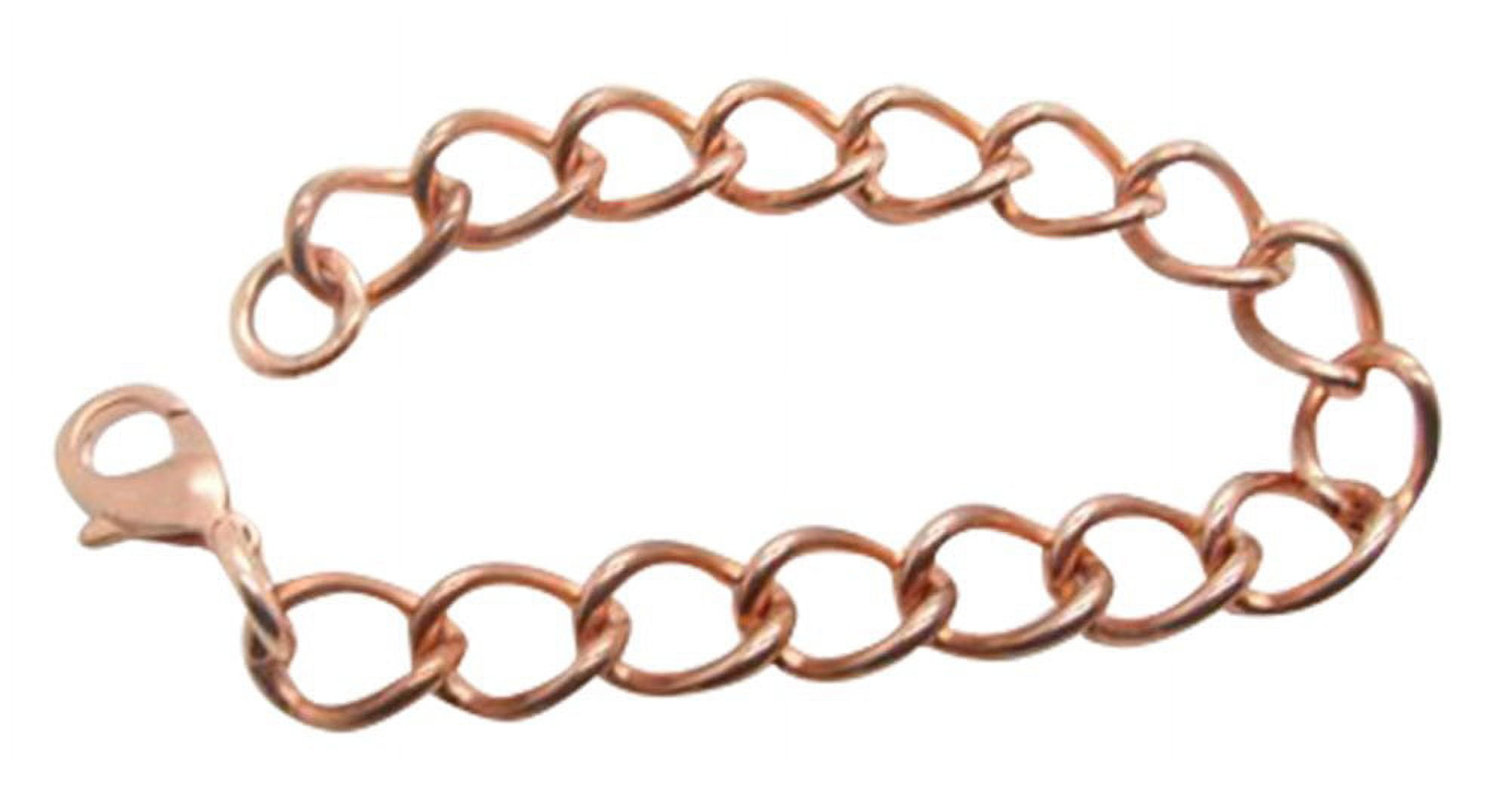 Men's Solid Copper Link Bracelet – 8.5 Inch, 5/16" Wide, Lobster Claw Clasp, American Made