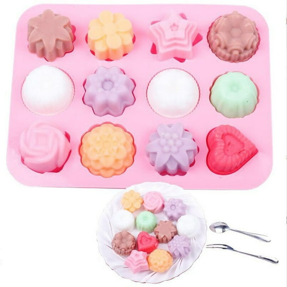 8 Inch Springform Pan Cake Molder HolidaySilicone 3D Chocolate Soap Mold Cake Candy Baking Mould Pan Tray Molds