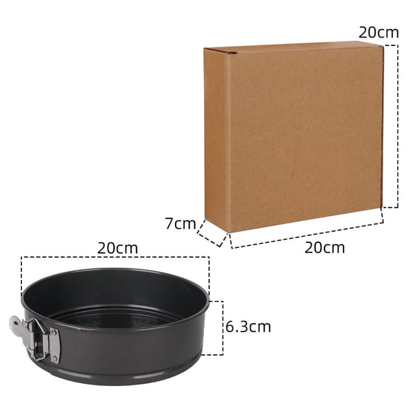 8-Inch Springform Pan Set - 1 Piece Small Nonstick Cheesecake Pan for Cheesecakes, Pizzas and Quiches