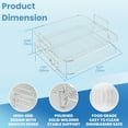 thumbnail image 1 of 8 Inch Square Air Fryer Rack, 2 Layers Stainless Steel Grill Dehydrator Accessory for Air Fryer, 1 of 6