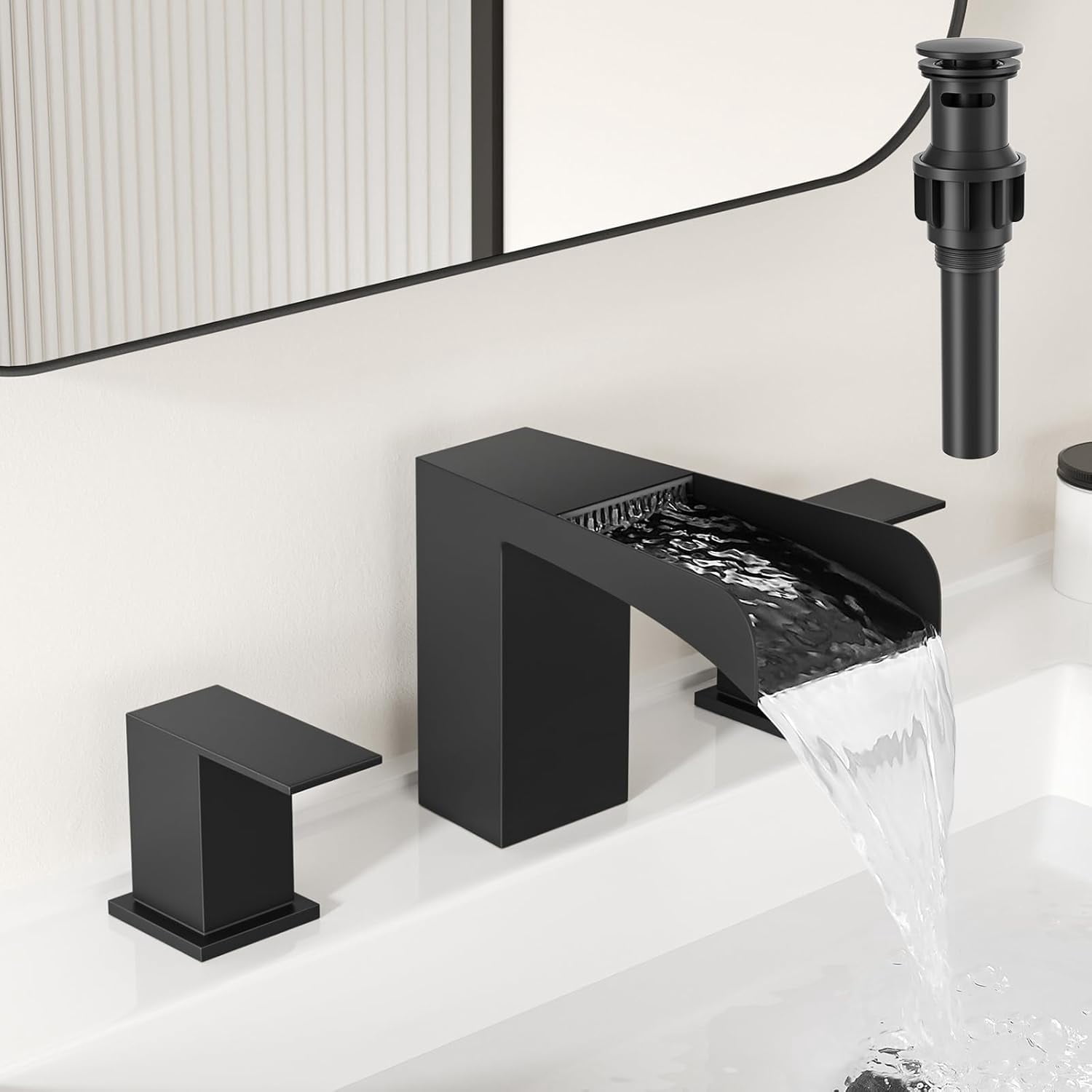 Waterfall - 3 Hole - Widespread Bathroom Faucets - The Home Depot