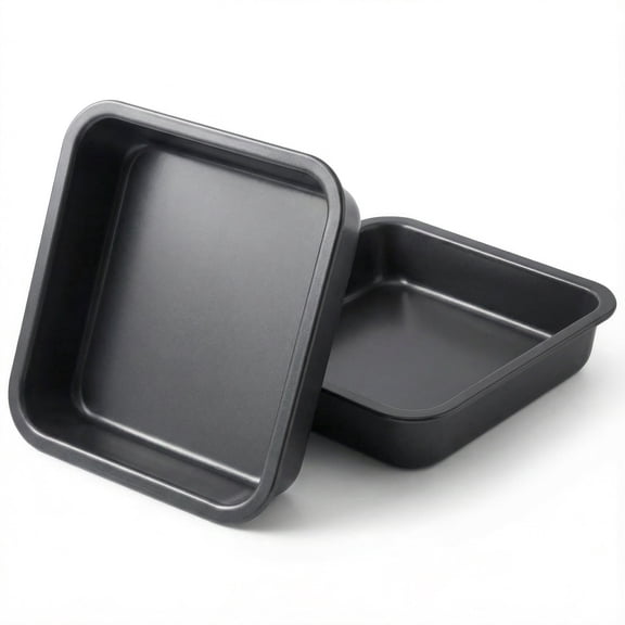 8 Inch Square Non-Stick Bake Pan, Rustproof Construction for Cakes & Lasagna, Dishwasher Safe & Easy Clean