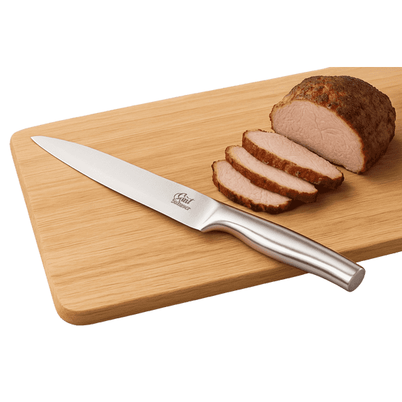 8 Inch Stainless Steel Carving Knife for Meat, Fish, Poultry, Fruit & Veg  Precision Slicer with Ergonomic Handle  Professional Chef Knife  12.75" Total Length