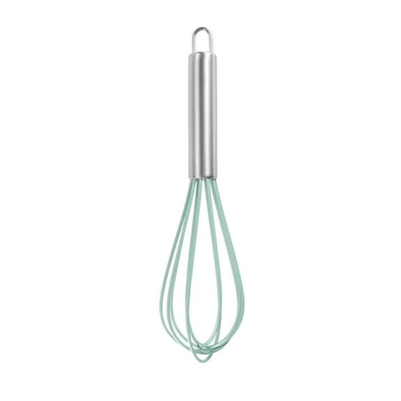 8-Inch Stainless Steel Egg Beater - Manual Whisk for Baking, Mixing Eggs & Cream, Dishwasher Safe, Durable Kitchen Tool