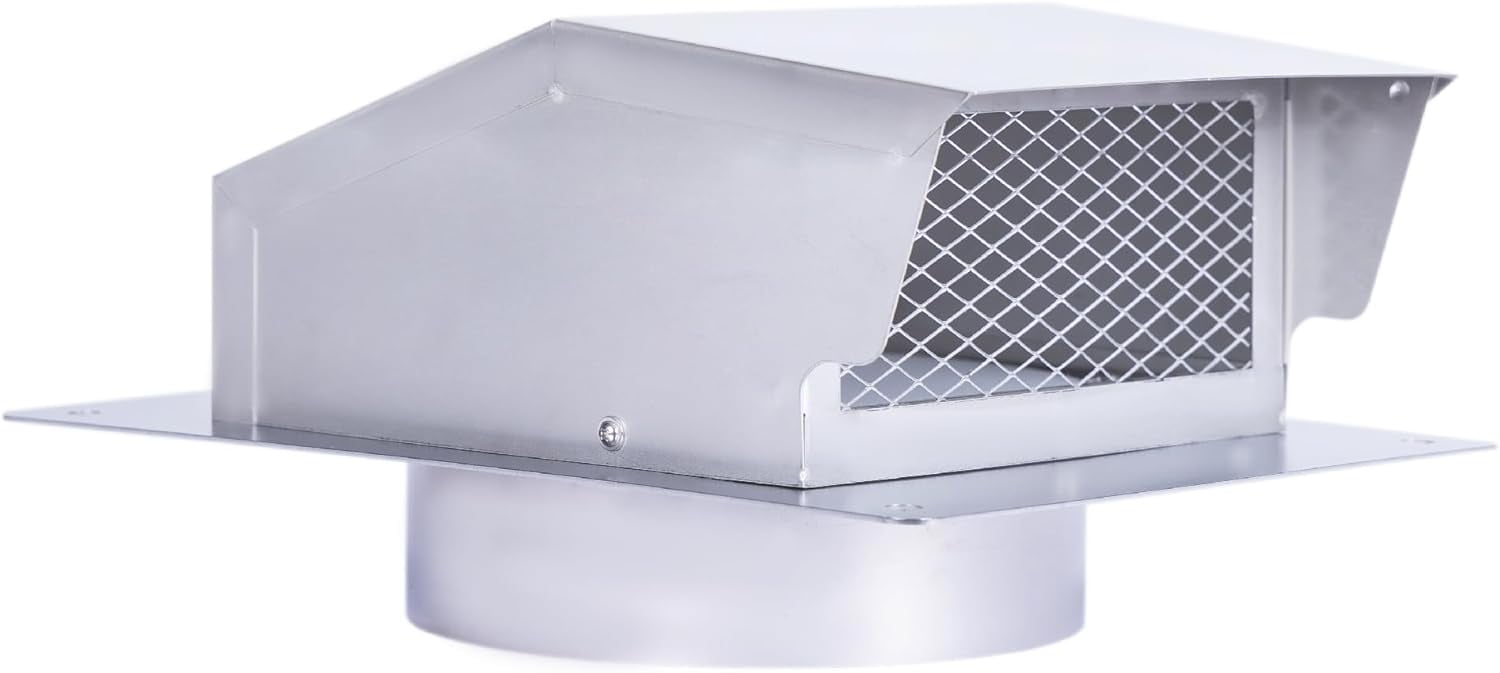 8 Inch Stainless Steel Roof Vent Cap,Bathroom Exhaust Roof Vent for ...