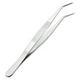 thumbnail image 1 of 8-Inch Stainless Steel Tweezers with Curved Pointed Serrated Tip, 1 of 2