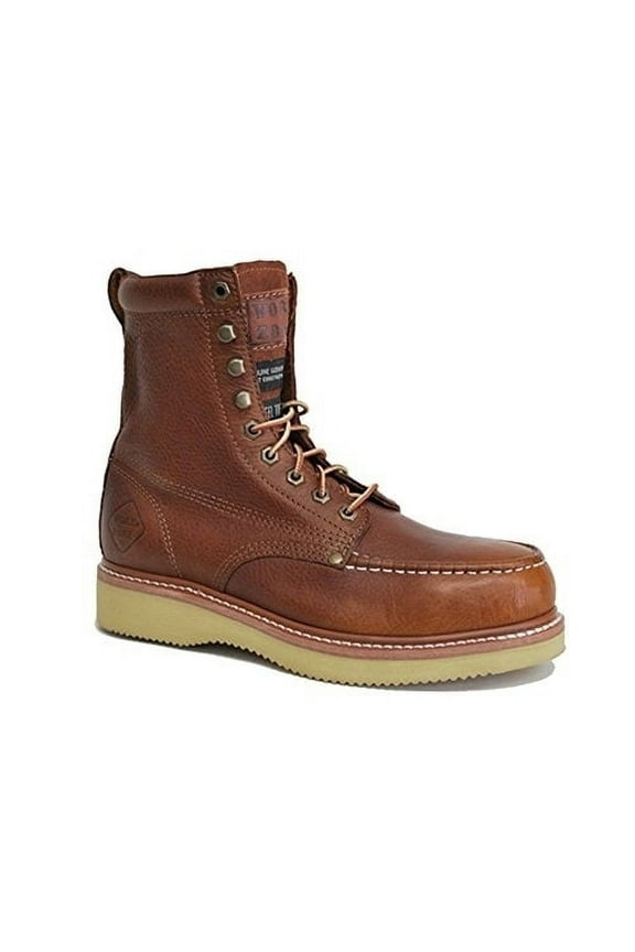 8 Inch Steel Toe Wedge Brown