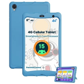 8 Inch Tablet with SIM Card Slot Unlocked, 4G LTE Android Tablet with Case, HD IPS Display, MediaTek Octa-Core CPU, 12GB + 64GB +2TB Expandable, 5G Wi-Fi, GPS, 5100mAh, Blue
