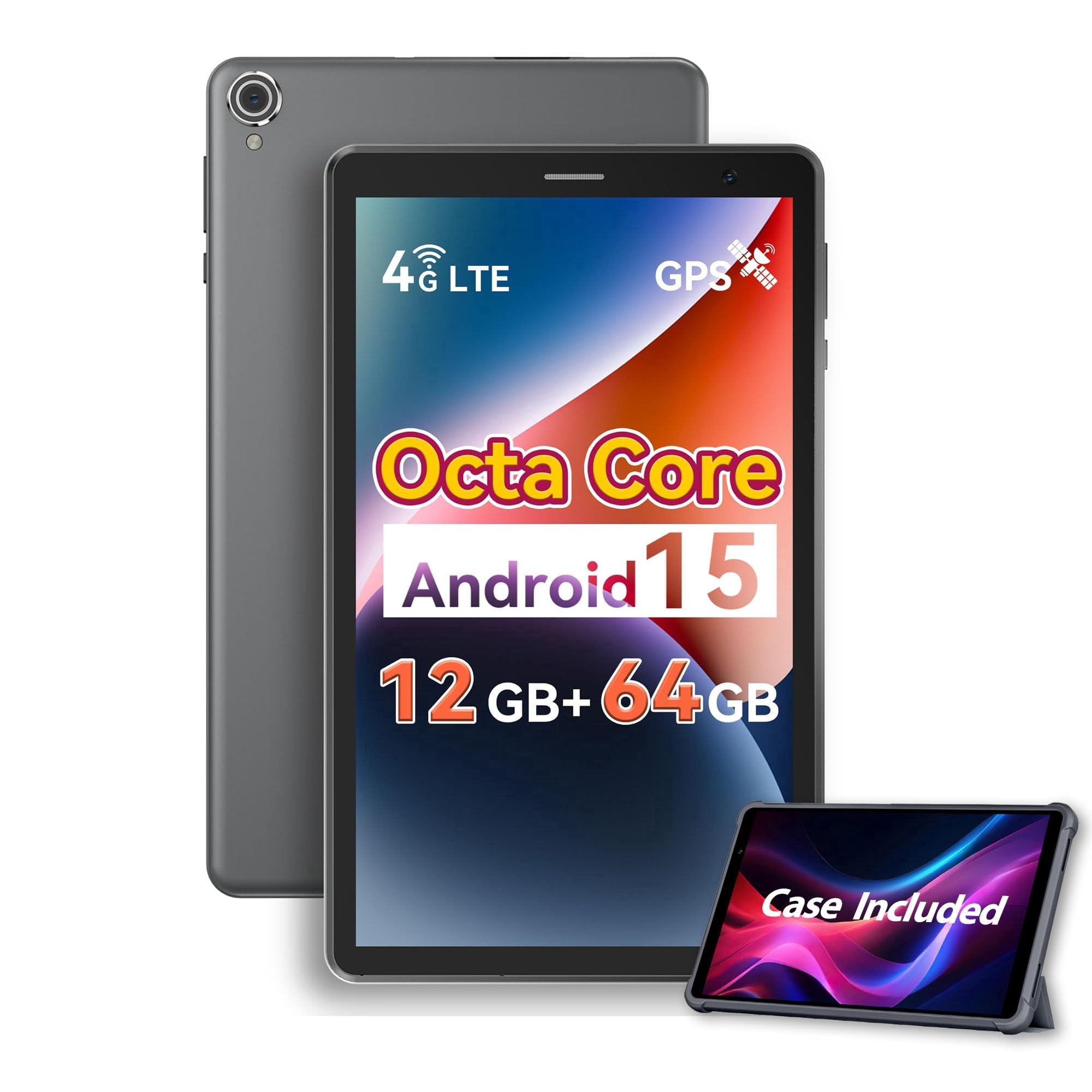 8 Inch Tablet with Sim Card Slot,Unlocked Tablets with 4G LTE,Octa Core ...