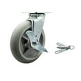 thumbnail image 1 of 8 Inch Thermoplastic Rubber Caster with Ball Bearing and Brake/Swivel Lock SCC, 1 of 2