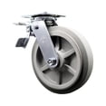 thumbnail image 1 of 8 Inch Thermoplastic Rubber Swivel Caster with Ball Bearing and Total Lock Brake, 1 of 2