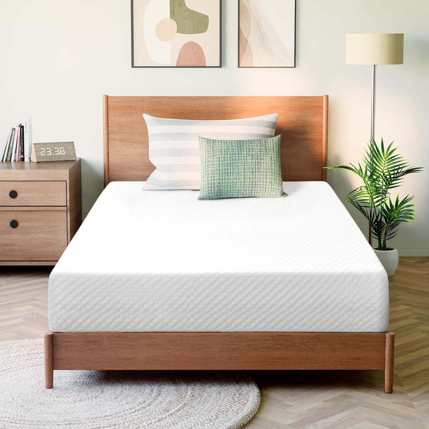 8 Inch Twin Cooling Gel Memory Foam Mattress for Cool Sleep Medium Firm ...