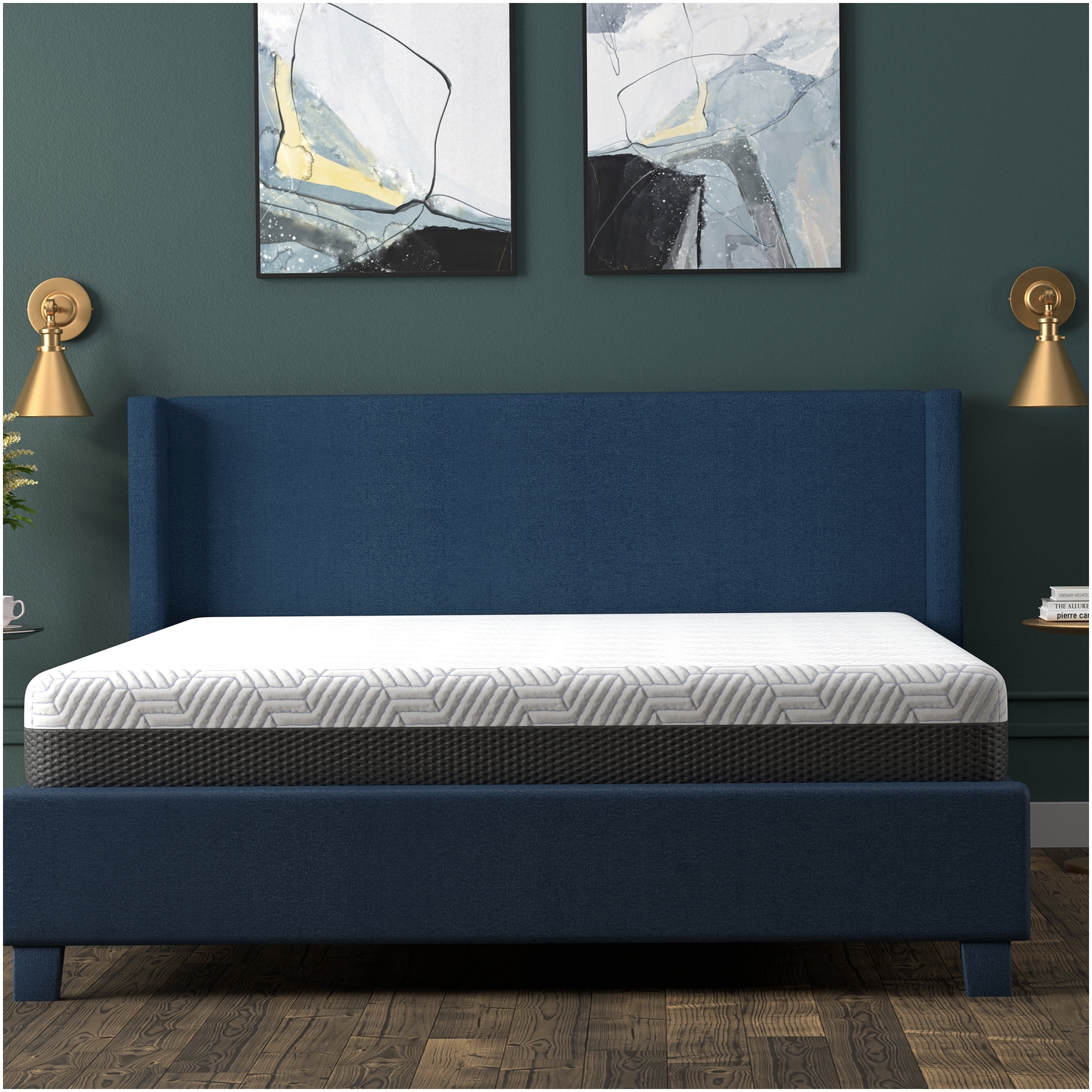 8 Inch Twin XL Cooling Gel Memory Foam Mattress, Medium Firm Support, Breathable Cover, CertiPUR-US Certified, Bed in a Box