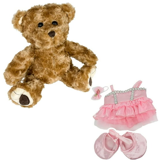 8-Inch Twist Bear in Pink Ballerina Dress - Elegant Ballet-Themed Plush Toy for Kids
