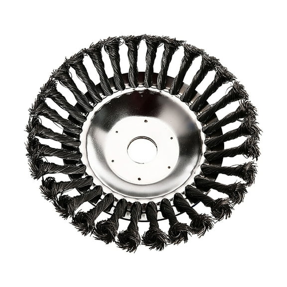 8 Inch Twisted Wire Weed Brush Cutter, 1PC Trimmer Head with 4-Piece Tool Kit for String Trimmers, Universal Fit for Gas/Electric Weed Eaters, Heavy Duty Weed Removal for Walmart Lawn Care