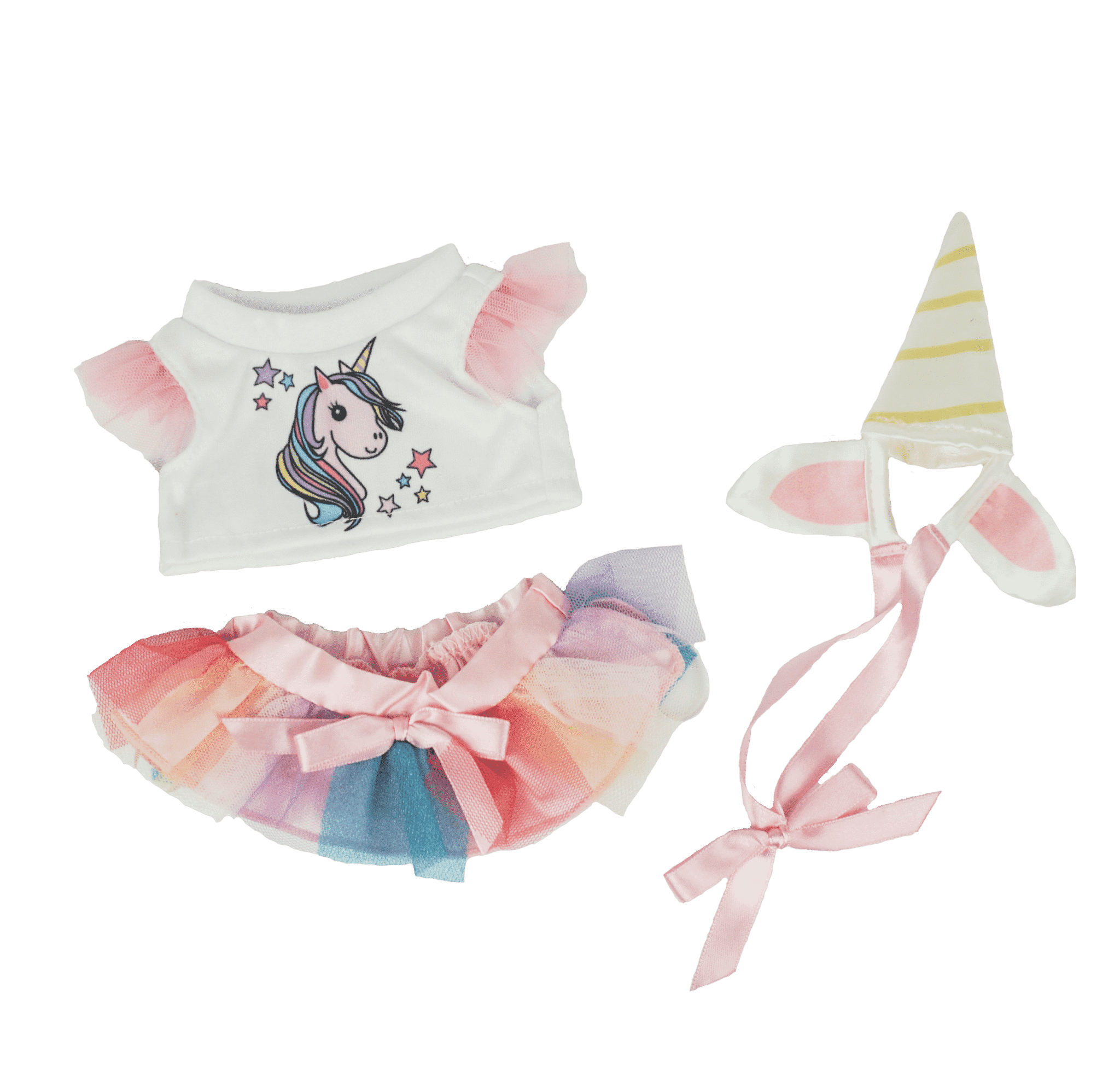 8-Inch Unicorn Outfit Costume for Plush Toys - Adorable Unicorn Dress Up Set for Kids' Toys