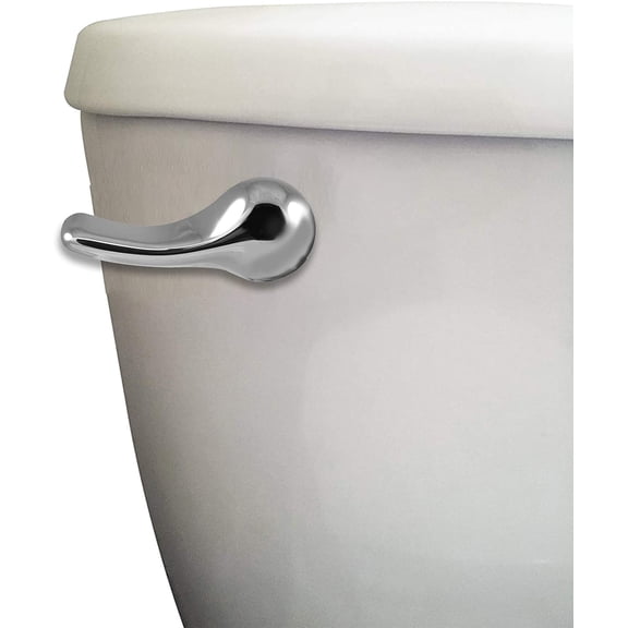 8-Inch Universal Toilet Tank Lever, Chrome Finish Metal Toilet Handle Replacement, Corrosion Resistant for Most Standard Toilets