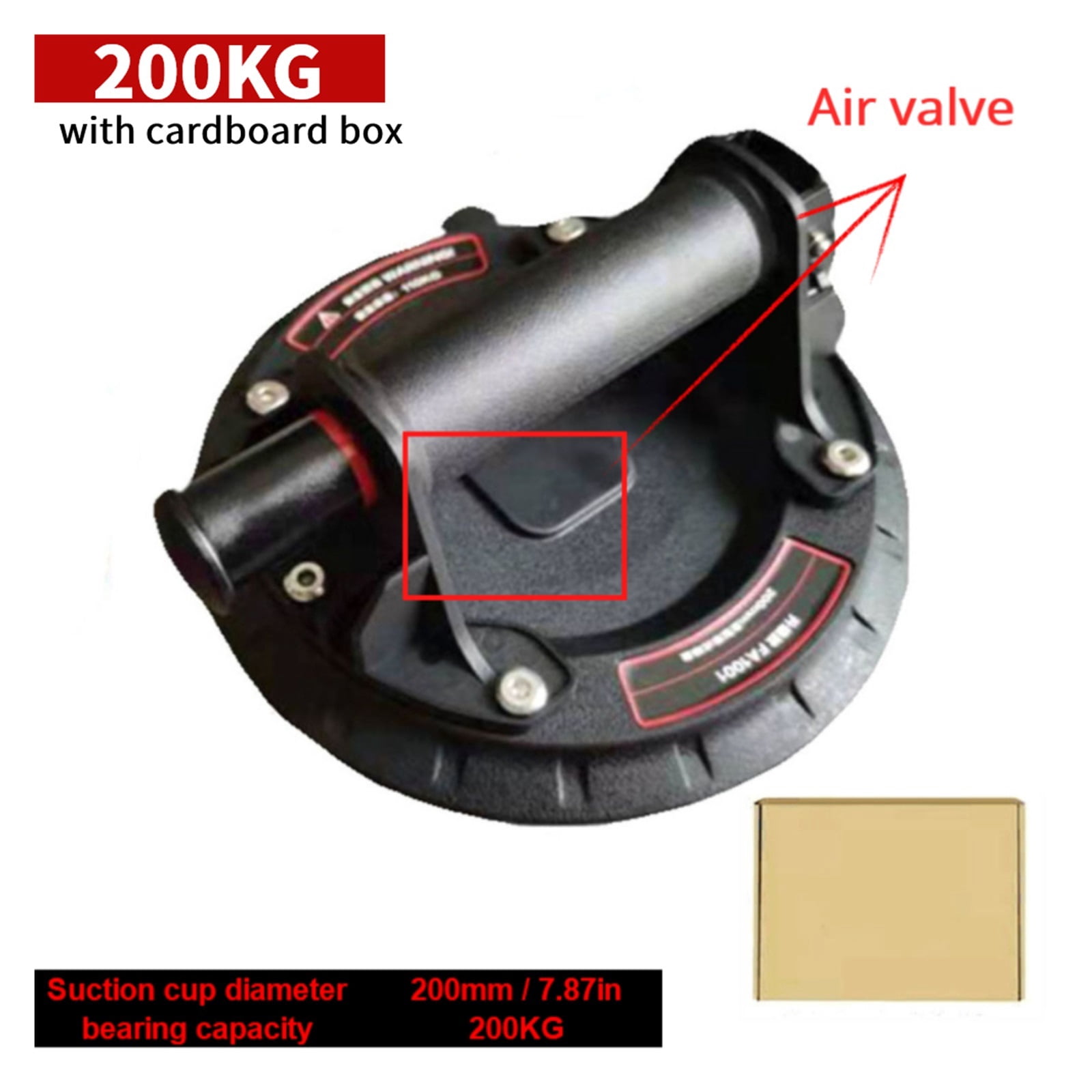 8 Inch Vacuum Suction Cup 220kg With Copper Handle Ventosas Para Vidrio ...