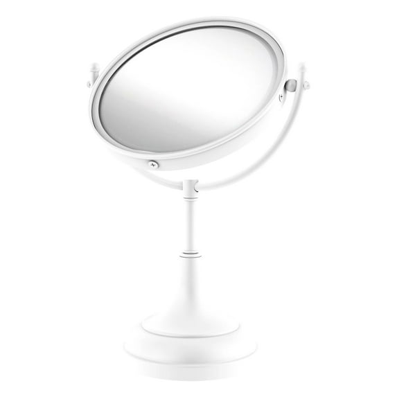 8 Inch Vanity Top Make-Up Mirror 3X Magnification - DM-2/3X-WHM