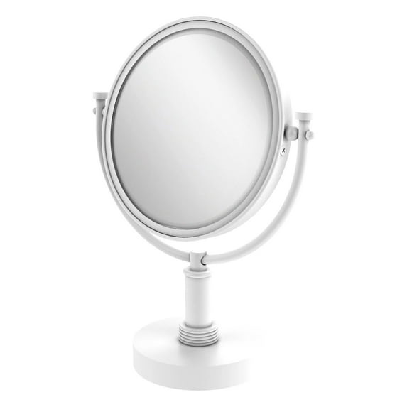 8 Inch Vanity Top Make-Up Mirror 3X Magnification - DM-4G/3X-WHM