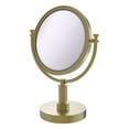 thumbnail image 1 of 8 Inch Vanity Top Make-Up Mirror with Dotted Accents - Satin Brass / 4X, 1 of 10
