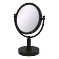 thumbnail image 1 of 8 Inch Vanity Top Make-Up Mirror with Grooved Accents - Oil Rubbed Bronze / 4X, 1 of 10