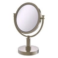 thumbnail image 1 of 8 Inch Vanity Top Make-Up Mirror with Smooth Accents - Antique Pewter / 3X, 1 of 5