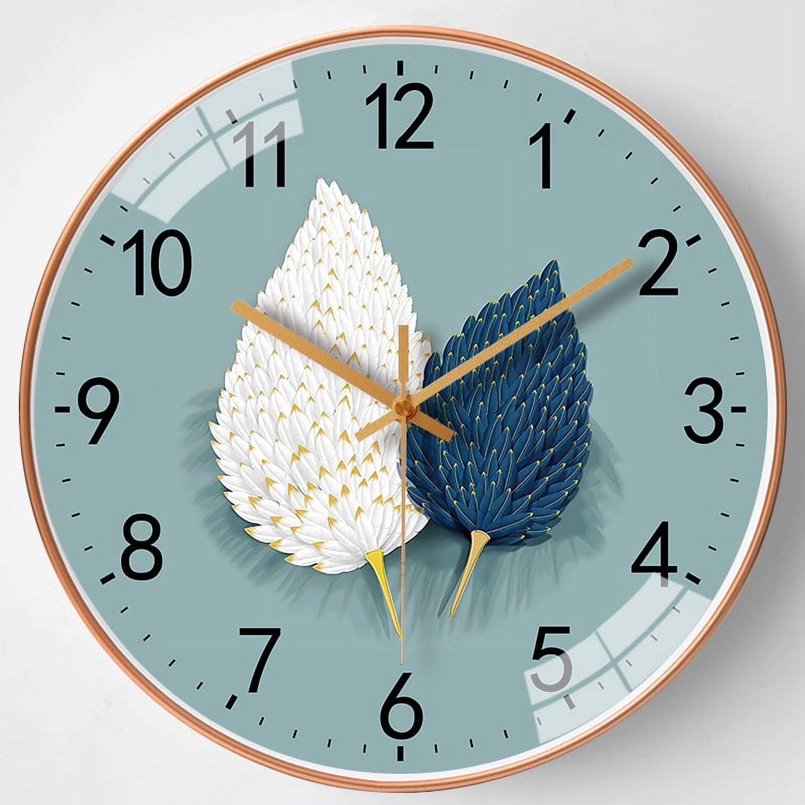 8 Inch Wall Clock Silent Non-Ticking Decorative Clock for School Office ...
