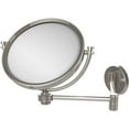 thumbnail image 1 of 8 Inch Wall Mounted Extending Make-Up Mirror with Dotted Accents - Polished Nickel / 3X, 1 of 5