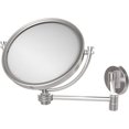 thumbnail image 1 of 8 Inch Wall Mounted Extending Make-Up Mirror with Dotted Accents - Satin Chrome / 5X, 1 of 11